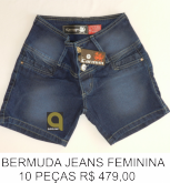 BERMUDA FEMININA CARMIM