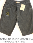 BERMUDA JEANS MASCULINA HOLLISTER