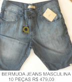 BERMUDA JEANS MASCULINA HOLLISTER